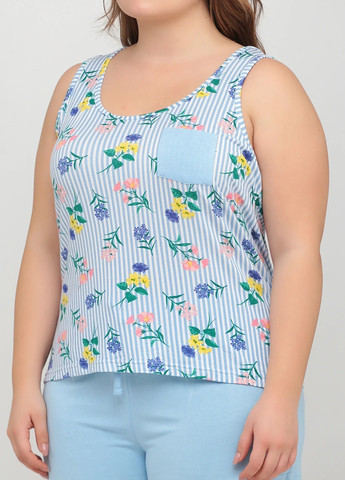 Голубая всесезон пижама (майка, шорты) майка + шорты Studio