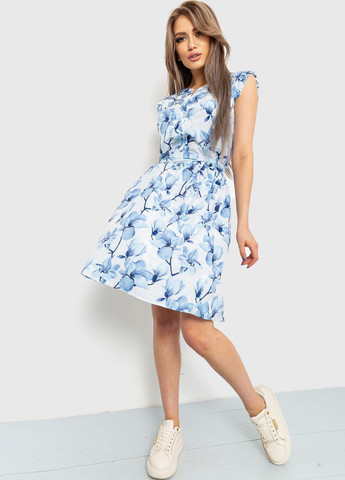 Блакитна кежуал сукня сорочка Ager з квітковим принтом