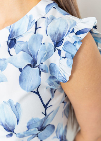Блакитна кежуал сукня сорочка Ager з квітковим принтом