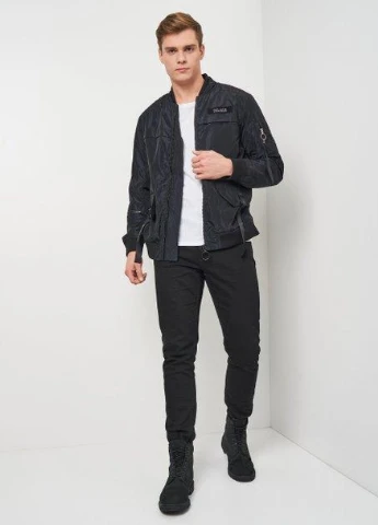 Бомбер,чорний, JACK&JONES (255192454)