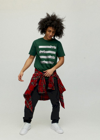 Темно-зелена футболка чоловіча YAPPI