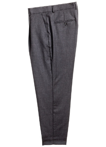 Темно-серые классические демисезонные классические брюки H&M