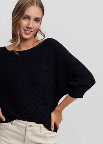Чорний демісезонний светр Vero Moda