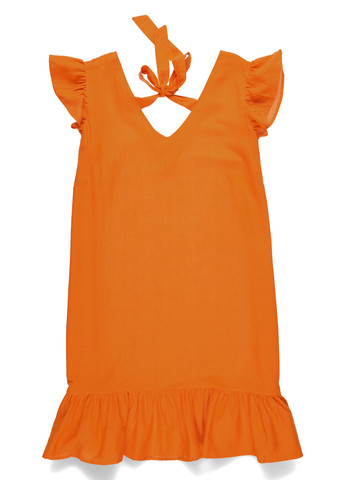 Оранжевое кэжуал платье Studio однотонное