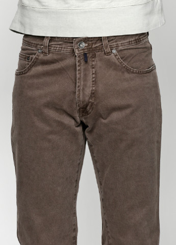 Светло-коричневые кэжуал демисезонные со средней талией брюки Westbury