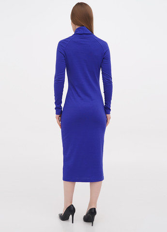 Синее кэжуал платье платье-водолазка Lila Kass однотонное