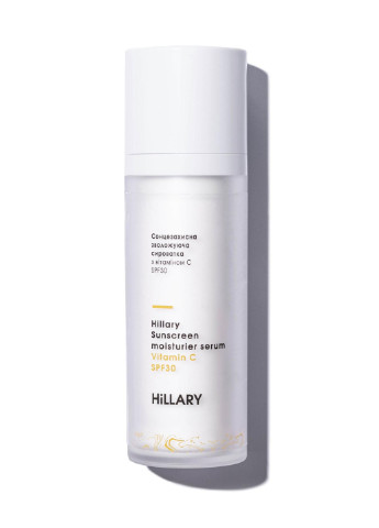 Сонцезахисна зволожуюча сироватка з вітаміном С SPF30 Sunscreen moisturier serum Vitamin C SPF30, 30 мл Hillary (252665351)