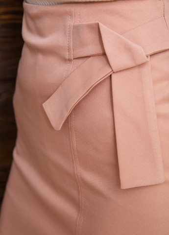 Персиковая кэжуал однотонная юбка Ager
