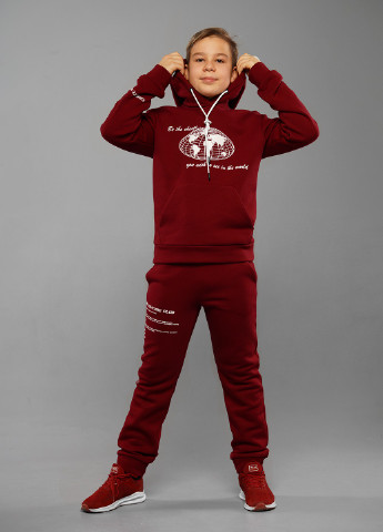 Бордовый зимний зимний спортивный костюм брючный Tiaren Арис