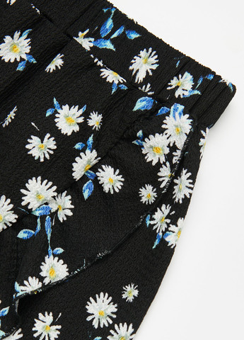 Черная кэжуал цветочной расцветки юбка House на запах