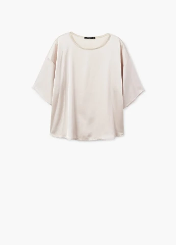 Бежевая блуза Mango