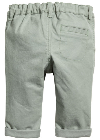 Оливковые демисезонные со средней талией джинсы H&M