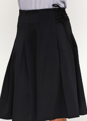 Черная кэжуал однотонная юбка H&M миди