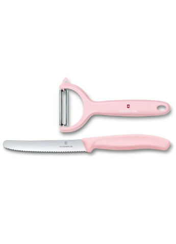 Набор ножей SwissClassic Paring Set Tomato and Kiwi Light Pink (6.7116.23L52) Victorinox розовые,