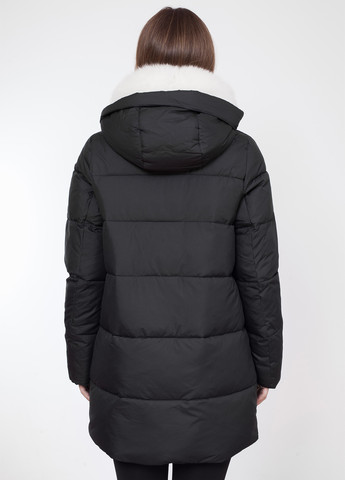 Чорна зимня куртка Qarlevar