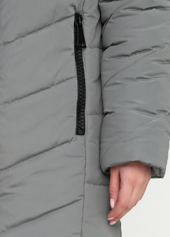 Оливковая зимняя куртка R&G