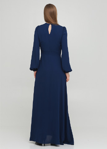 Темно-синее вечернее платье клеш Sarah Chole однотонное