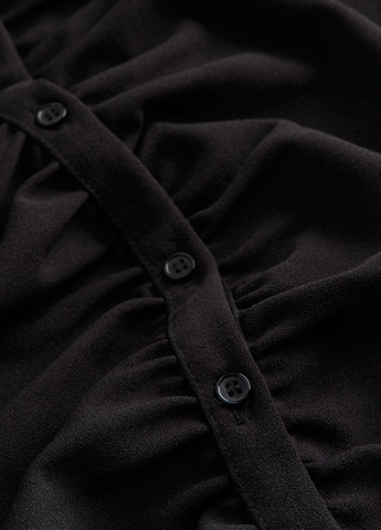 Чорна кежуал сукня сукня-сорочка H&M однотонна