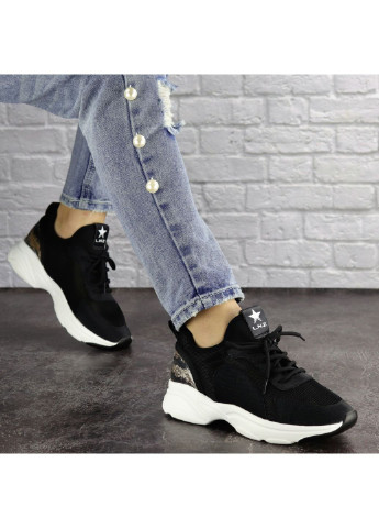 Черные демисезонные женские кроссовки tyson 1432 24 черный Fashion
