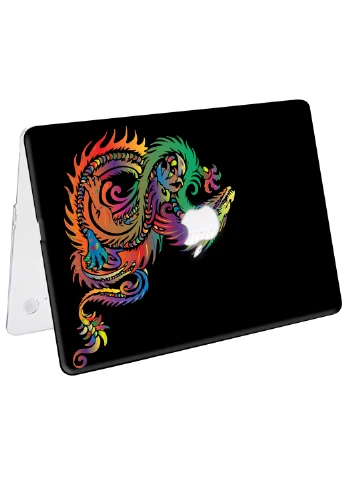 Чехол пластиковый для Apple MacBook Air 13 A1466 / A1369 Разноцветный дракон (Colorful dragon) (6351-2140) MobiPrint (218539356)
