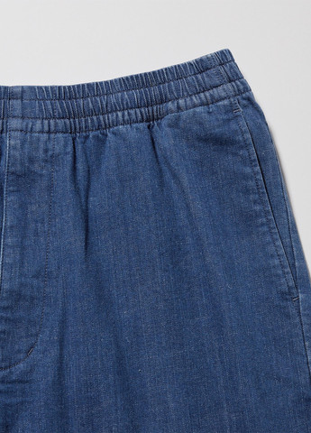 Синие демисезонные свободные джинсы Uniqlo