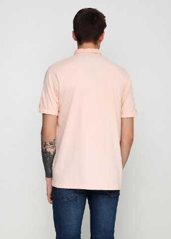 Персиковая футболка-поло для мужчин Pierre Cardin меланжевая