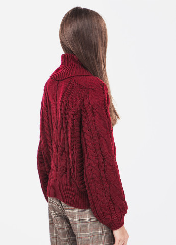 Бордовый демисезонный свитер Jennyfer