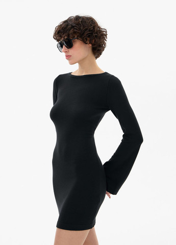 Черное кэжуал платье Promin однотонное