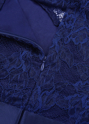 Темно-синя вечірня, святковий сукня кльош SHEIN однотонна