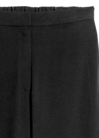Штани H&M прямі чорні кежуали поліестер