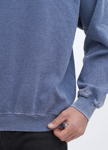 Светло-синий свитшот Yesterdays меланж без декора (307174811)