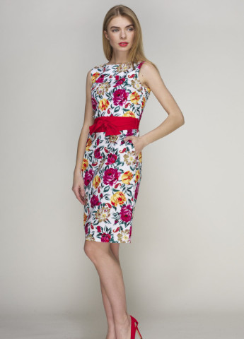 Комбинированное кэжуал платье палома сатин тюльпан Jet с цветочным принтом