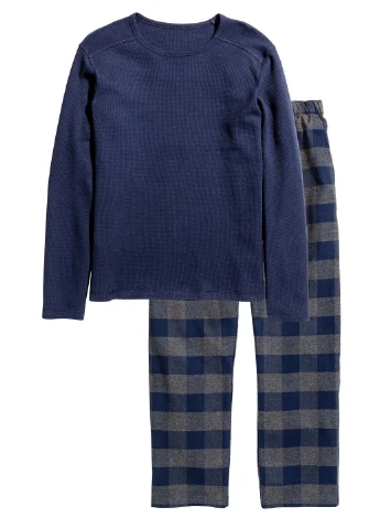 Пижама (лонгслив, брюки) H&M (250270387)