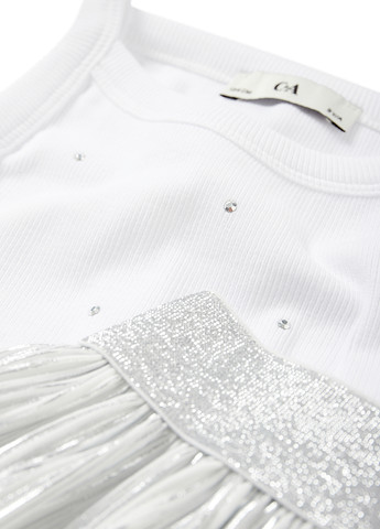 Белый летний комплект (топ, юбка) C&A