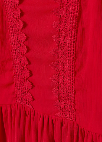 Червона кежуал сукня H&M однотонна