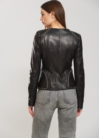 Чорна демісезонна куртка чорний Sacha Pacha