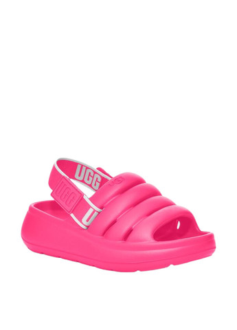 Розовые пляжные, кэжуал сандалии UGG на липучке