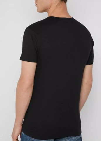 Чорна футболка basic men's crew neck t-shirt 2p 90730701 xl 2 шт black (8718824591902) Puma