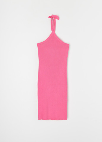 Розовое кэжуал платье Sinsay однотонное