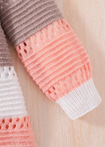 Разноцветный зимний кардиган SHEIN