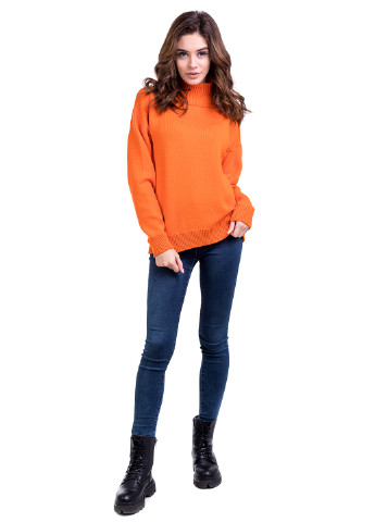 Оранжевый демисезонный свитер Viviami