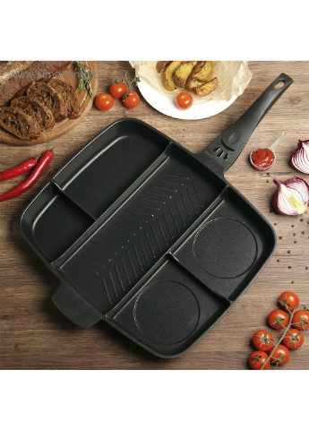 Сковорода гриль з антипригарним покриттям на 5 секцій Magic Pan XO (253151713)