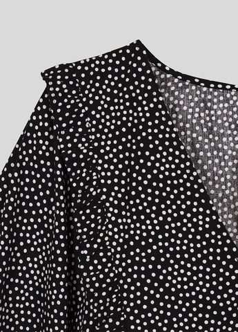 Черно-белое кэжуал платье Asos в горошек