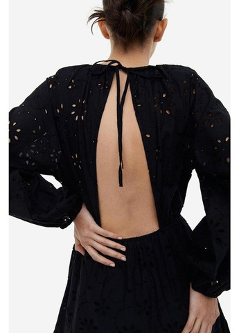 Черное кэжуал платье H&M однотонное