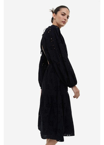 Черное кэжуал платье H&M однотонное
