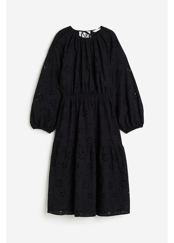 Черное кэжуал платье H&M однотонное