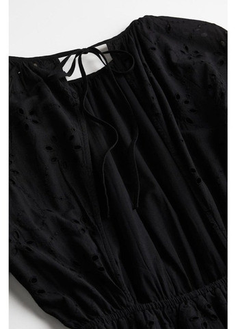 Черное кэжуал платье H&M однотонное