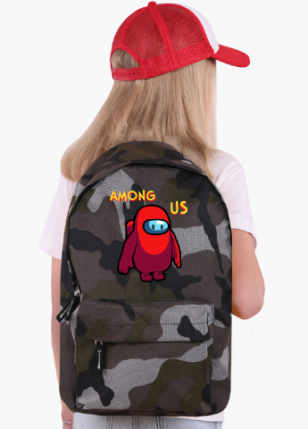 Детский рюкзак Амонг Ас Красный (Among Us Red) (9263-2411) MobiPrint (217075016)