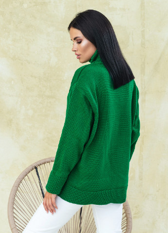 Зелений демісезонний светр Larionoff