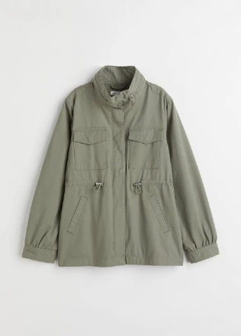 Оливковая (хаки) демисезонная куртка H&M